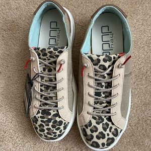 NWT Hey Dude Karina Sneakers. Beige leopard. Size 9